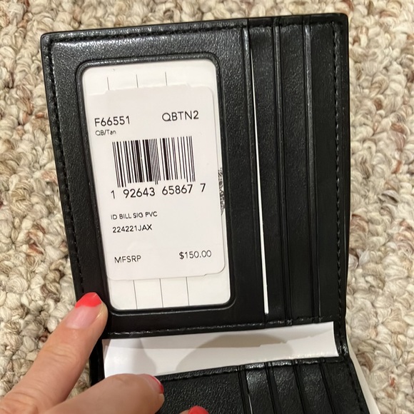Coach Id Billfold Wallet In Signature Canvas F66551 - Picture 4 of 9
